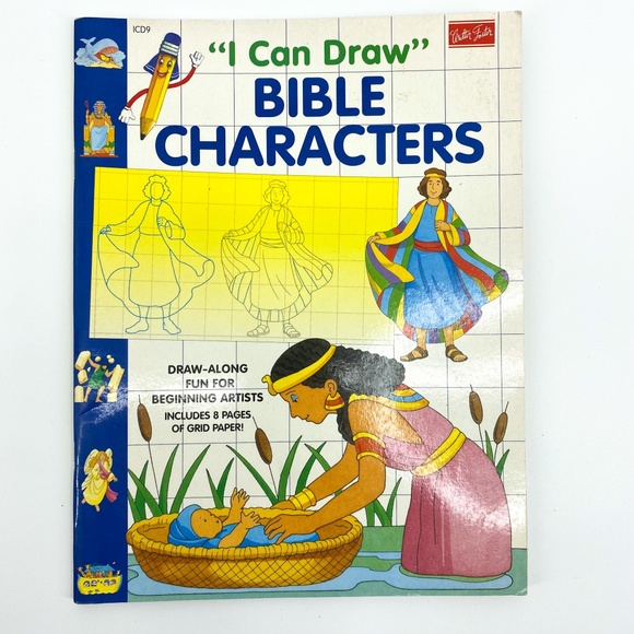 Walter Foster Other Rare I Can Draw Bible Characters Book I Can Draw Series Roy Schlemme
